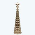 Youngs Metal Cone Shaped Christmas Tree 92476